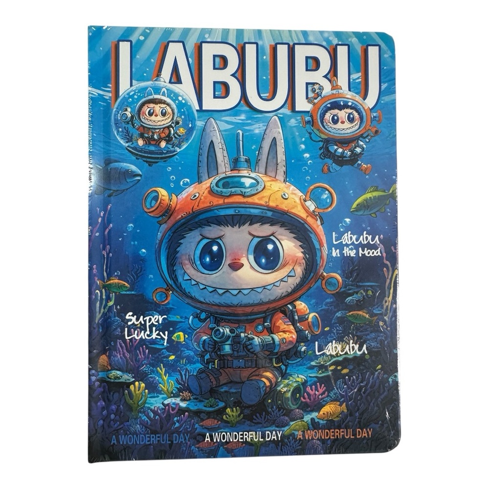 Labubu The Monsters Deep Sea Diver Hardcover 8x6 Notebook